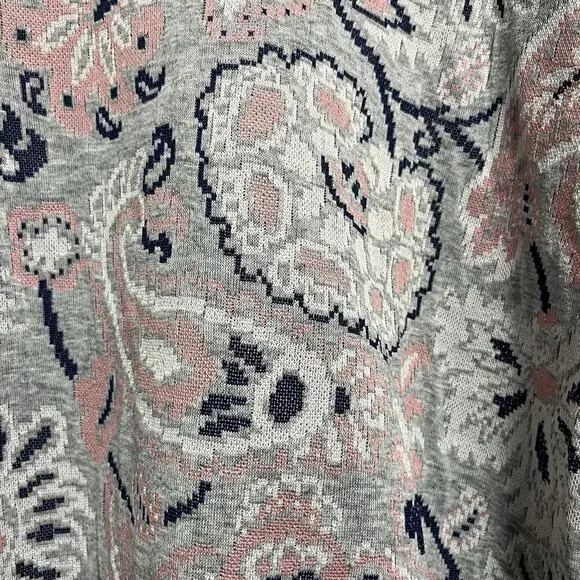 Vintage Mock turtleneck Floral Paisley Sweatshirt - Picture 3 of 6